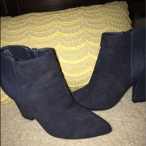Dark Blue Ankle Booties!